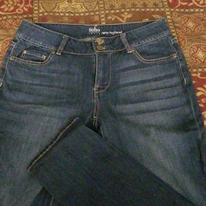 New York & Company curvy boyfriend cropped jeans